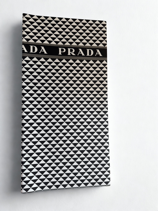 Prada Designer Floral Wrapping Paper - Black