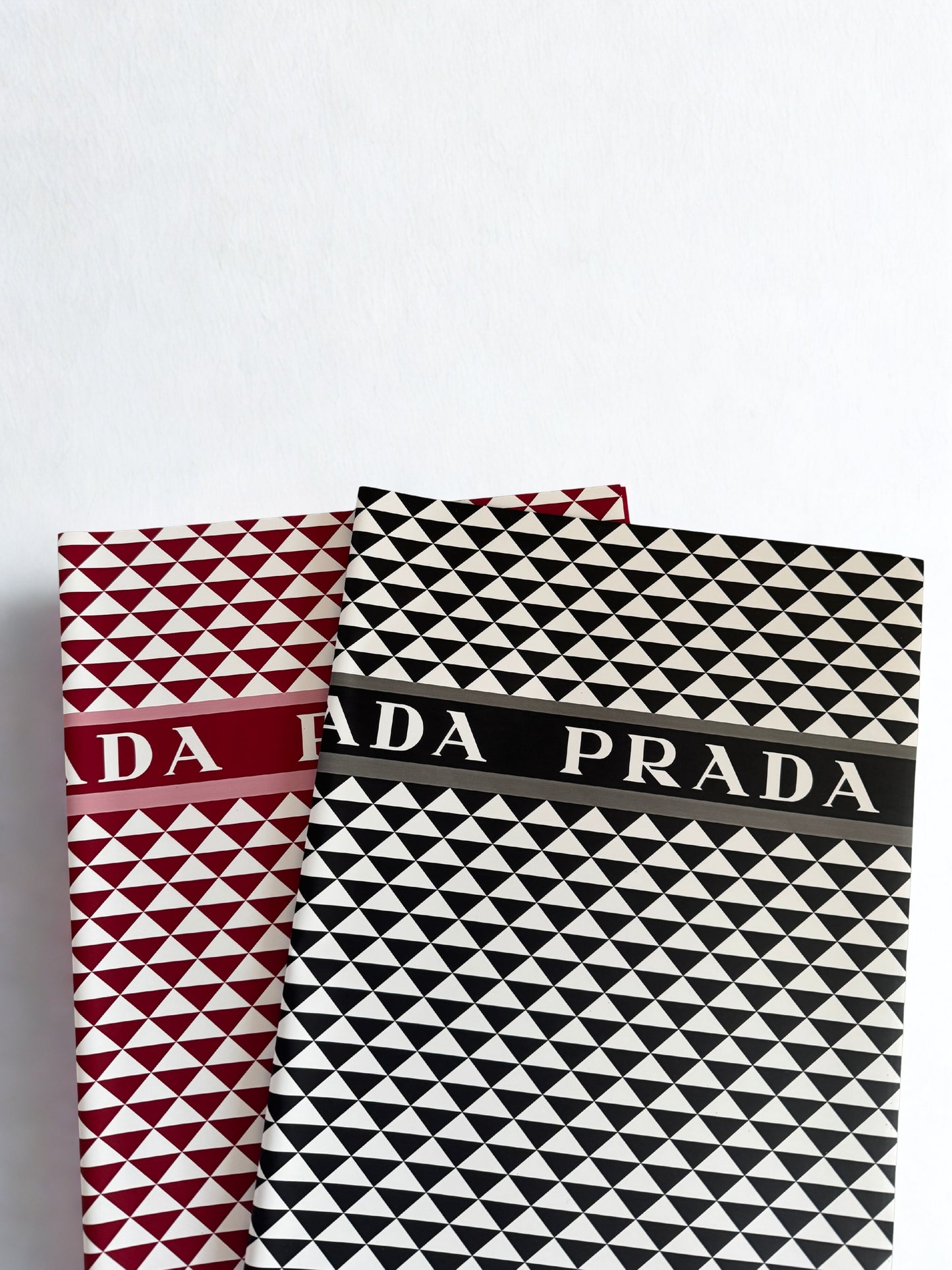 Prada Designer Floral Wrapping Paper - Red